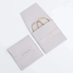 100pcs Custom Logo Print Microfiber Jewelry Ring Organizer Packing Pouch 8x8cm Small Gift Bags Wedding Favor Candy Bag Wholesale