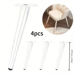 4pcs Coffee Table Support Desk Chairs Nightstands DIY Furniture Metal Legs Adjustable Furniture Table Legs for Sofa TV Cabinet