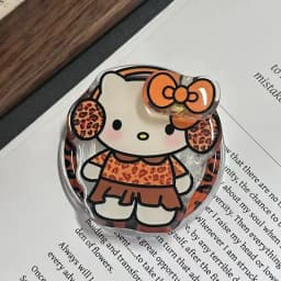 Sanrio Hello Kitty Rotate For Magsafe Magnetic Phone Grip Tok Griptok Stand For iPhone Foldable Wireless Charging Case Holder