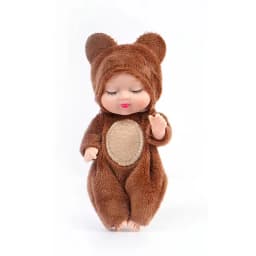 1/6Pcs Reborn Doll Kit Toy Simulation Princess Dolls Toy Mini Cute Sleeping Baby with Clothes Accessories Birthday Gift for Kids