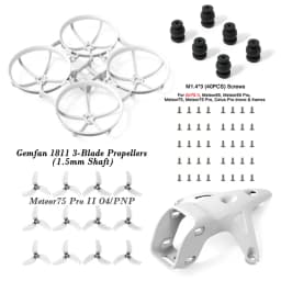 BETAFPV Meteor75 Pro II Canopy II for O4 Air Unit and Brushless Whoop Frame, Gemfan 1811 3-Blade Propellers Parts and Spares