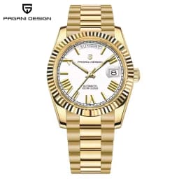 PAGANI DESIGN New Week Calendar Type Man Watch ST16 Movt Waterproof Mechanical Watch 316L All Steel Luxury Luminous Men Watch