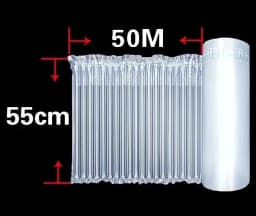 50m Air Column Bags Shockproof Air Column Bag Coil Logistics Packaging Disinfection Water Bottle Cosmetics Liquid Packaging