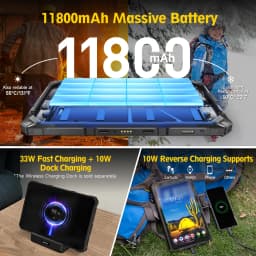 Ulefone Armor Pad 4 Ultra 5G Rugged Tablet Thermal Imaging 10.36' 2K Up to 16GB RAM 256GB ROM 11800 mAh Battery Android Global