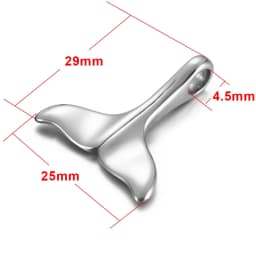 Stainless Steel Charms Fishtail Hole 5mm 4mm for Jewelry Making Accessories Bracelet Hook DIY Necklace Clasps Findings