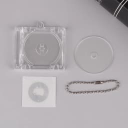 1pc NFC Functional CD Disc Key Chain Mini CD Case Keychain Peripheral Commemorative Album Key Holder For DIY Backpack Pendant