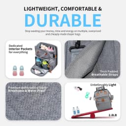 Changing Bag Backpack Baby Changing Backpacks with Large Capacity Portable Travel Nappy Bag with Foldable Cot with Multifunctional Baby Bags and Mobile Changing Mat Baby Bed Backpack