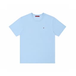 CH Embroidered Solid Color Short Sleeve T Shirt Men Crew Neck Regular Fit Classic Timeless Premium Fabric Casual Daily Tops
