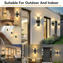 CHUANGYANG Replace E27 Bulb Led Wall Light Outdoor IP65 Waterproof Porch Light Indoor Wall Lamp Decoration For Hallway Bedroom