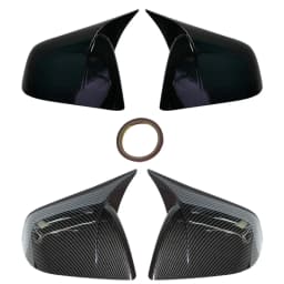 For Tesla Model Y 2019-2023 Rearview Mirror Cover ABS+Carbon Fiber Reversing Mirror Cover Car Modification Accessories