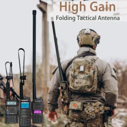 Baofeng Walkie Talkie CS Tactical Antenna UV-K5 Foldable Aerial SMA-F VHF UHF UV-5R UV-82 UV-25M UV-16 UV-68 Pro Max Accessories
