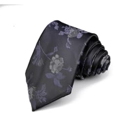 New Men's High Quality 8cm Flower Fish Pattern Jacquard Tie Paisley Polyester Necktie Office Business Party Accessories Gift