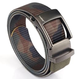 TUSHI Nylon Automatic Buckle Belt Outdoor Tooling Jeans Solid Color Canvas Waistband High Quality Casual Tactical Belt for Men