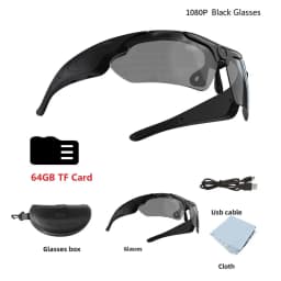 4K HD Smart Glasses Camera Mini Eyewear Camcorder for Outdoor Cycling Driving Video Recordings