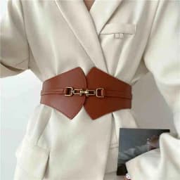 1pcs Waist Cincher Women's Black Stretchable Adjustable Wide Belt to Match Suit Waist Belt Retro Fashion All-Match Sweater Belt