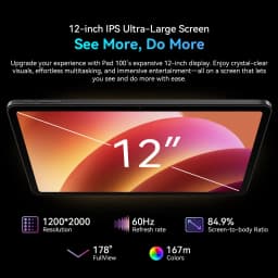 Blackview OSCAL PAD 100 Tablet PC 12'' 2K FHD+ IPS Tablet Android 15 Unisoc T615 36GB(12+24) RAM 256GB ROM 4G LTE 9000mAh GPS