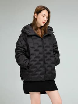 Schinteon Women Light 90% White Duck Down Jacket Casual Loose Over Size Autumn Winter Outwear with Hood Top Quality Coat 2025