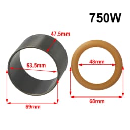 1Set Pump Piston Ring Oil-Free Mute Air Compressor Cylinder Replacement For 550/600/1500/1600W Pneumatic Parts