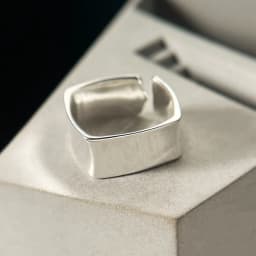 925 Sterling Silver Sanding Face Adjustable Rings For Women Ladies Elegant Luxury Quality Jewelry Accessories Jewellery