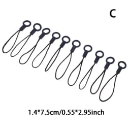 10pcs Hand Wrist Lanyard String Short Grip Lanyard Mobile Phone Strap for USB Flash Drive Keychain ID Badge Holder DIY Hang Rope