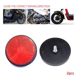 2pcs Circular Reflector Universal Car Trucks Motorcycle Night Reflector Refraction Light Part Motorcycles Accessories