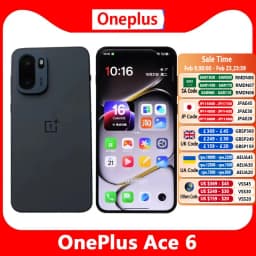 Unlocked OnePlus Ace 6 China Version 6.83inch AMOLED 120Hz Snapdragon8 Elite 50MP 7800Mah 120W Flash Charger NFC OTA PLQ110