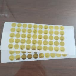 100pcs 12mm Hologram QC Passed Label Continuous Serial Numbers Disposable Security Seal Anti-counterfeit Impossible to Copy