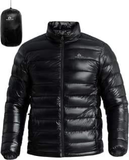 Pioneer Camp Mens Lightweight Packable Puffer Jacket Winter Insulated Puffy Coat Water Repellent Warm Quilted Jackets Travel