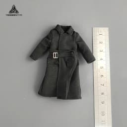 1/18 Scale Long Trench Coat |3.75-Inch Styled Jacket |Figure Clothes for BFS and Dark Source Series |Wire-Shaped BJD Clothing