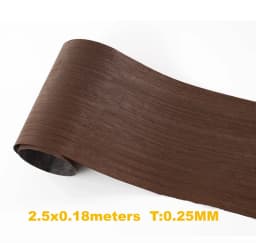 0.2-0.25mm Natural Thin Wood Veneer Roll White Oak Black Walnut Ebony Furniture Decorative Surface Board Panel Veener