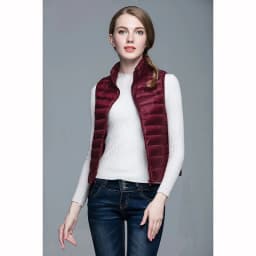 Slim Women Down Vests Spring Autumn Ultra Light Coat Sleeveless Duck Down Coat Stand-up Collar Waistcoat Portable Vest Female