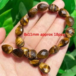 Various Styles Natural Yellow Tiger Eye Stone Beads Irregular Rondelle Column Spacer Bead for Jewelry DIY Making Bracelet Crafts
