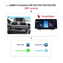 BONROAD 8+128GB Carplay Android auto Multimedia Player Car Radio For BMW 1 2 3 4 Series F20 F21 F22 F30 F31 F32 F33 F34 F36 M4