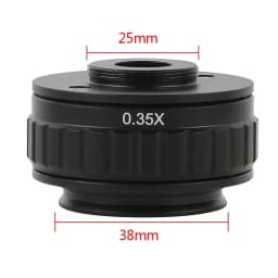 CTV 0.3X 0.35X 0.4X 0.5X 1X C-Mount Lens Adapter For Simul Focal Trinocular Stereo Microscope 38MM Interface Microscopio Camera