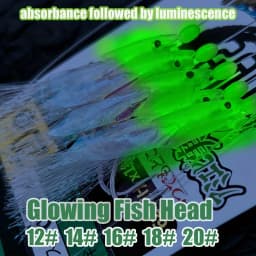 5/10pcs Sabiki Rigs, Glow Fish Head, Fishing Lures Bait Rigs, Sea Fishing Rigs Hooks, Mackerel Rigs for Freshwater Saltwater
