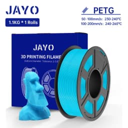 JAYO 1.1KG PETG Filament 1.75mm PETG 3D Printer Filament Fit Most FDM 3D Printer Neatly Wound 3D Printing Materials