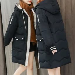 Plus Size Women Long Down Cotton Jacket Winter Thicken Women's Parkas Warm Hooded Coat New Korean Loose Cotton Coat Female Tops