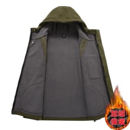 Men autumn winter warm fleece jacket new style extra size hooded fleece and thick zipper sweatshirt oversized 13xl 190kg