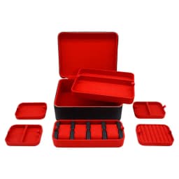 Leather Jewelry Storage Box Large Capacity Ring Necklace Storage Box Portable Earring Organizer Container Women's Bracelet Case