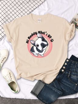 T-Shirts Cat Is Looking At The Cup Lovely Printed T Shirt For Woman Goth Korean Style Women Clothes Funny Vintage Womens Tshirt