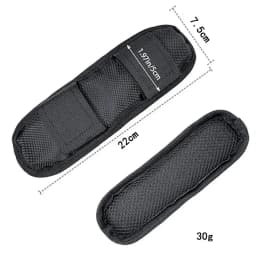 1 Pair Universal Shoulder Bag Pad Breathable Removable Luggage Sling Cushion Extra Thick Shock Absorption Shoulder Strap Pad