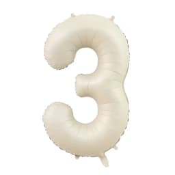 32/40inch Cream Number Balloons 1-9 Digital Foil Balloon For 1st Girl Kids Adult 18 30 Birthday Party Decoration Air Helium Ball
