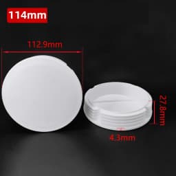 5~100Pcs 13mm~114mm White Round Plastic Blanking End Caps Chair Legs Tube Pipe Inserts Plug Bung Dust Cover Furniture Parts