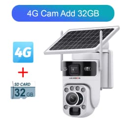 LS VISION 12MP 60X Optical Zoom Solar Securty Camera Outdoor 4G/WiFi Dual Screen Two Way Talk Auto Tracking CCTV Camera Ubox App