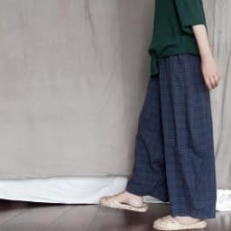 Johnature Casual All-match Full Length Wide Leg Pants 2026 Summer New Cotton Linen Elastic Mid Waist Patchwork Plaid Women Pants