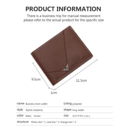 Slim Leather Wallet for Men RFID Blocking Bifold Front Pocket Wallet Minimalist Credit Card Holder Cash Money Clip