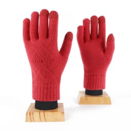 Winter Women Keep Warm Touch Screen Plus Cashmere Thicken Cycling Elasticity Knitting Wool Gloves Fashion Elegant Female Slim
