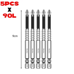 K5 Strong Magnetic Screwdriver Drill Bit Set Non-slip Alloy Steel Cross Head Impact Resistant Bits Electric Screwdriver Tips