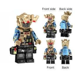 Military Soldier Building Blocks, Special Agent DIY Assembly Brick Toy, Collectible Action Figure Model Desktop Ornament