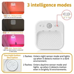 1-4 Pack Led Night Light with Motion Sensor Rechargeable Magnet Dimmable White RGB Wireless Wall Lamp for Stairs Cabinet Hallway
